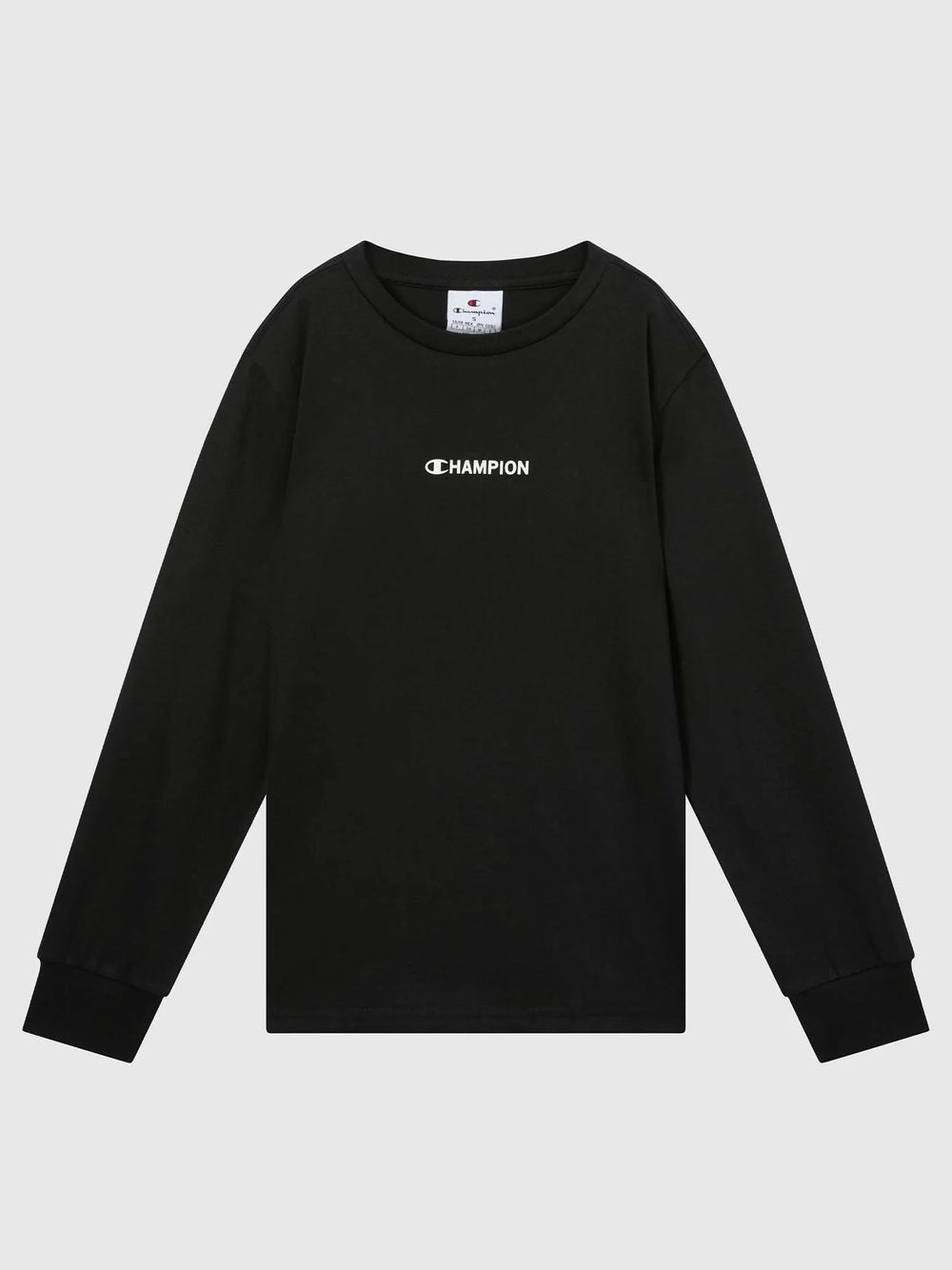 Champion T-shirt à Manches Longues Noire Enfant