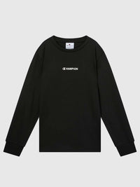 Champion T-shirt à Manches Longues Noire Enfant — immagine 1