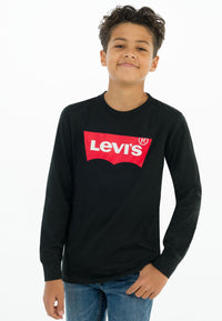 T-shirt à manches longues Levi's noire Enfant — immagine 2