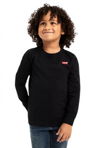 Levi's Batwing Chesthit T-shirt Manica Lunga Nera Bambino — immagine 2