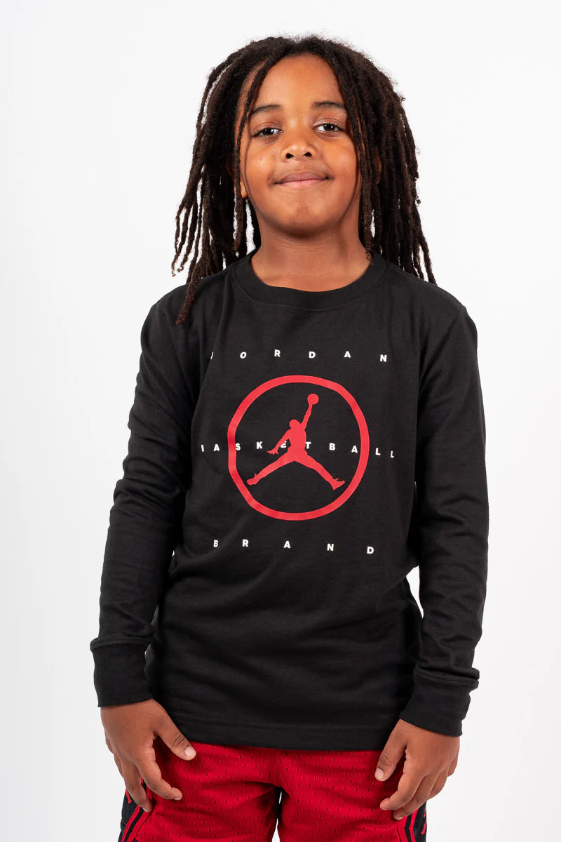 Nike Jordan Essential Jr t-shirt manches longues Noire Enfants Garçons