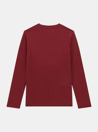 Guess Kids' Maglia a Maniche Lunghe Rossa — immagine 2
