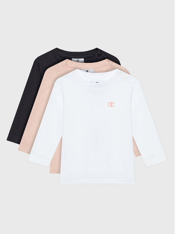 Champion Triple Pack T-shirt Multicolore Bambina