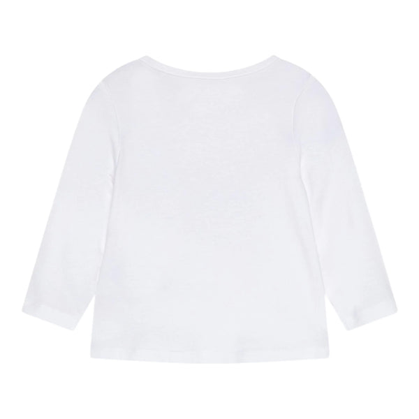 Guess Maglietta Maniche Lunghe Bianca Bambina