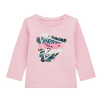 Guess Maglietta Maniche Lunghe Rosa Bambina — immagine 1