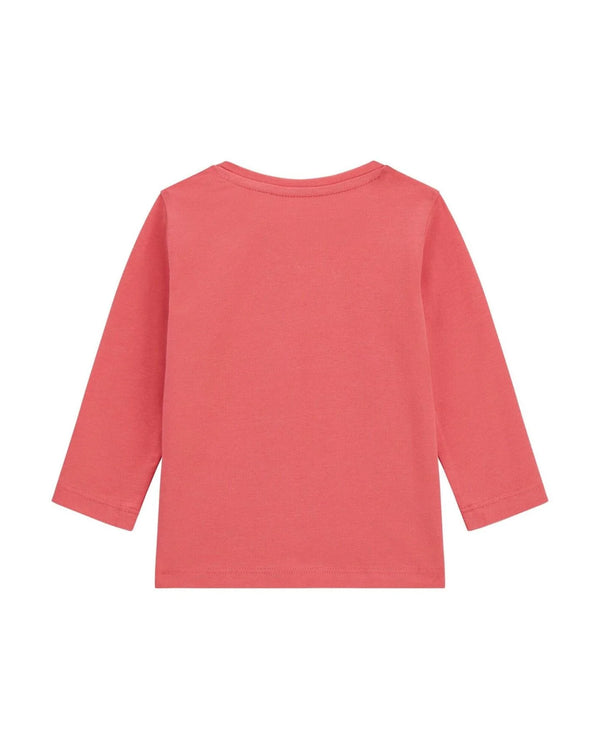 Guess Infant Maglietta Manica Lunga Fucsia Bambina