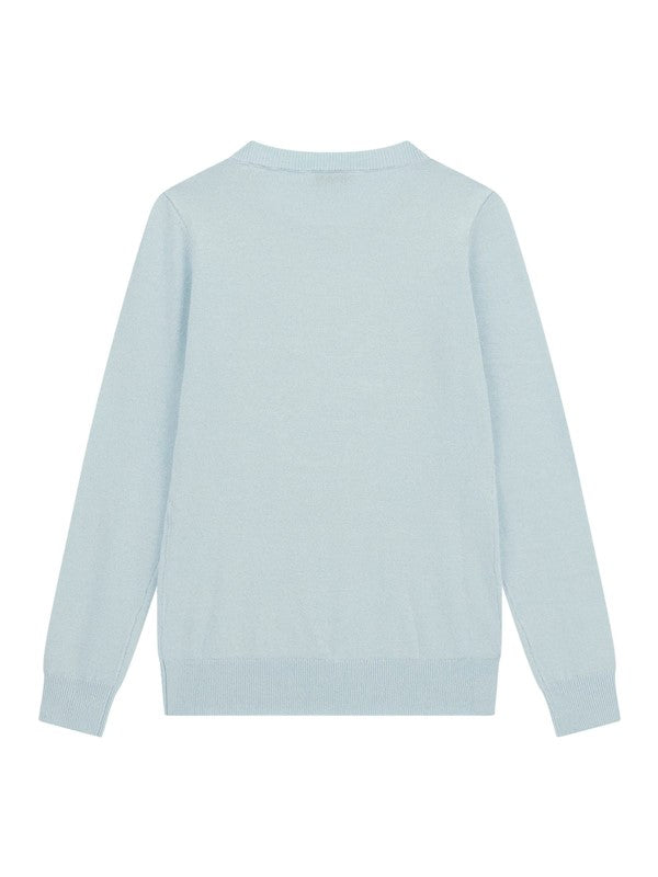 Guess Maglia Maniche Lunghe Azzurra Bambina