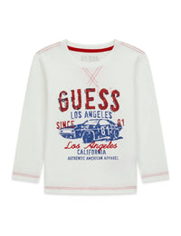 Guess T-shirt Manches Longues Blanche Enfants — immagine 1