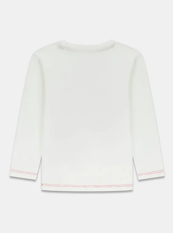 Guess T-shirt Maniche Lunghe Bianca Bambini