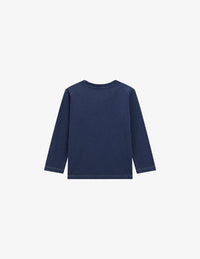 Guess T-shirt Manches Longues Bleu Enfants — immagine 2