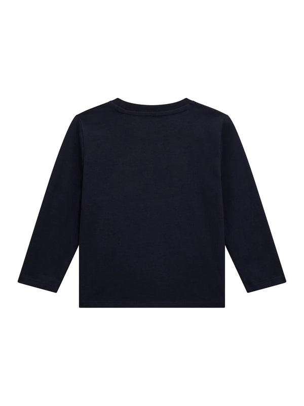 Guess T-shirt Maniche Lunghe Blu Bambini