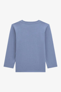 Guess T-shirt Manches Longues Bleu Ciel Enfants — immagine 2