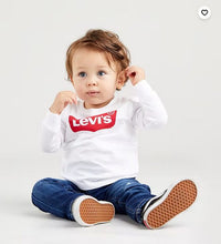 Levis Kids Batwing Tee Maglietta Maniche Lunghe Bianca Bambino — immagine 2