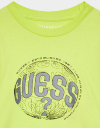 Guess Kids T-shirt manches longues verte Enfant — immagine 2