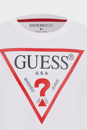 Guess Maglietta Maniche Lunghe Bianca Bambini