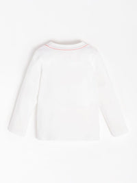 Guess T-shirt Manches Longues Blanche Enfants — immagine 2