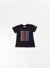 T-shirt à col rond Champion noire pour enfant — immagine 1