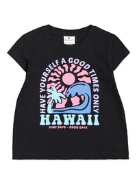 Champion Grapic T-Shirt Nera Bambine Ragazze — immagine 1