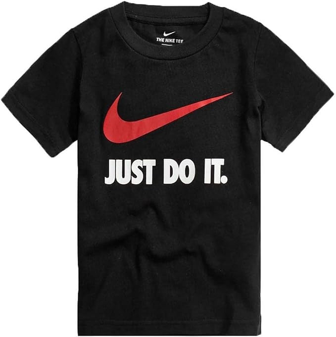 Nike Swoosh Jdj T-Shirt Nera Bambino
