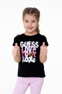 Guess Ss Children T-shirt Nera Bambina — immagine 2