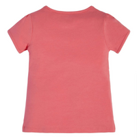 Guess Kids T-shirt manches courtes rose imprimée fille — immagine 2