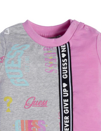 Guess Kids T-shirt Grise Rose Fille — immagine 2