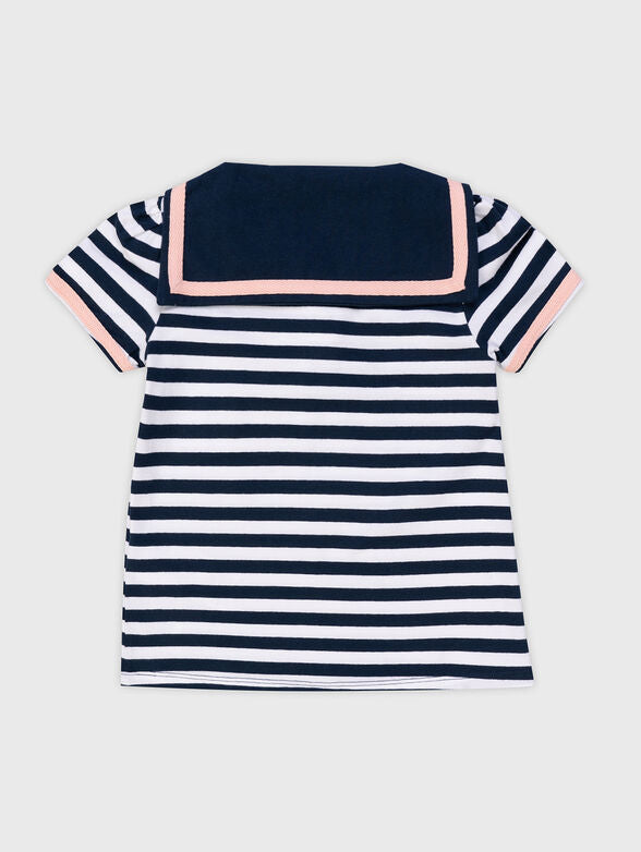 Guess Kids T-shirt Bianca Blu Bambina