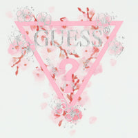 Guess T-shirt Bianca logo Rosa Bambina — immagine 2