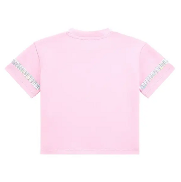 Guess T-shirt Total Pink Bambina