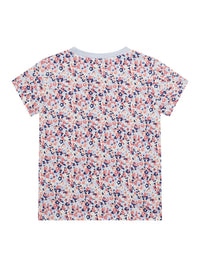 Guess Kids T-shirt logo triangulaire Bleu Enfant — immagine 2