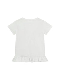 Guess T-shirt noir coupe classique blanc enfant — immagine 2