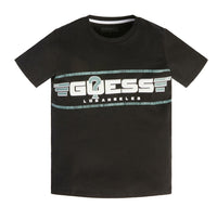 Guess Kids Ss T-Shirt Nera Bambino — immagine 1
