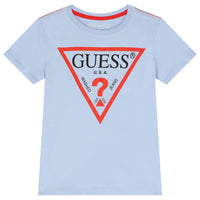 T-shirt enfant Guess Kids coupe droite blanche — immagine 1