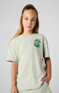 Champion Eco Future T-Shirt Verde Con Stampe Bambini — immagine 1