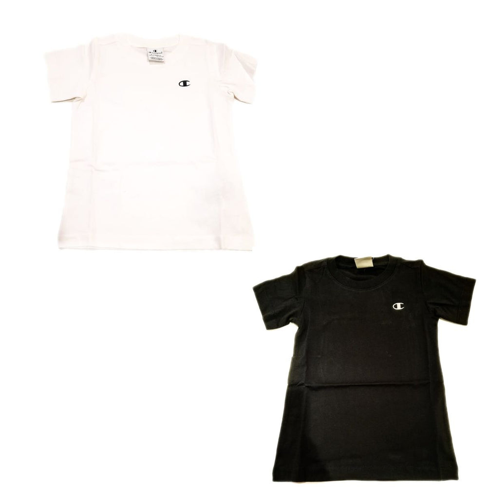 Champion Lot de 2 tee-shirts enfant blanc et noir