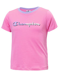 Champion Legacy C-Color LogoT-Shirt Rosa Bambine Ragazze — immagine 1