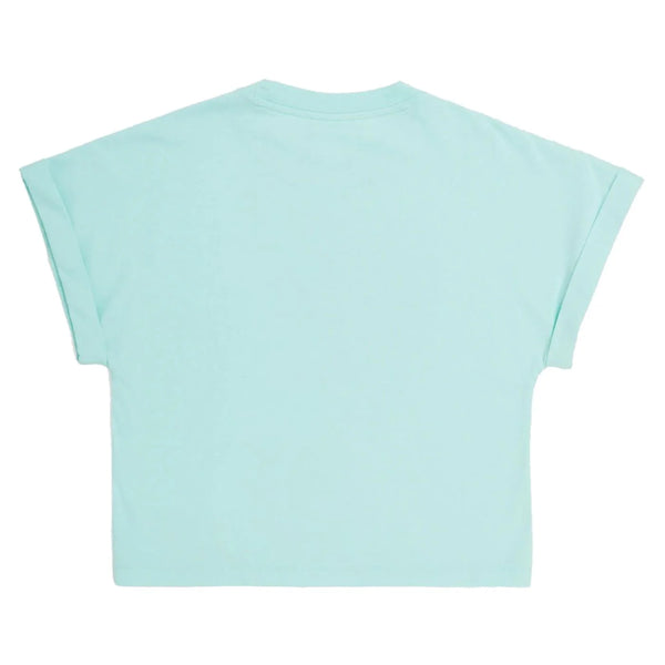 Champion Crewneck K T-Shirt Verde Acqua Bambina