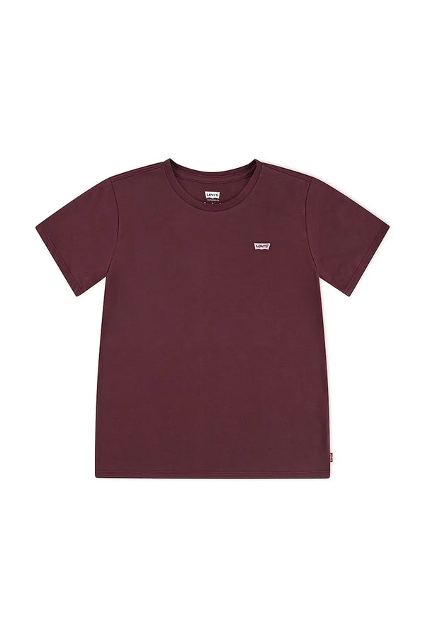 Levi's Girl's Lvg Batwing Chest Hit T-Shirt Rossa Bambina
