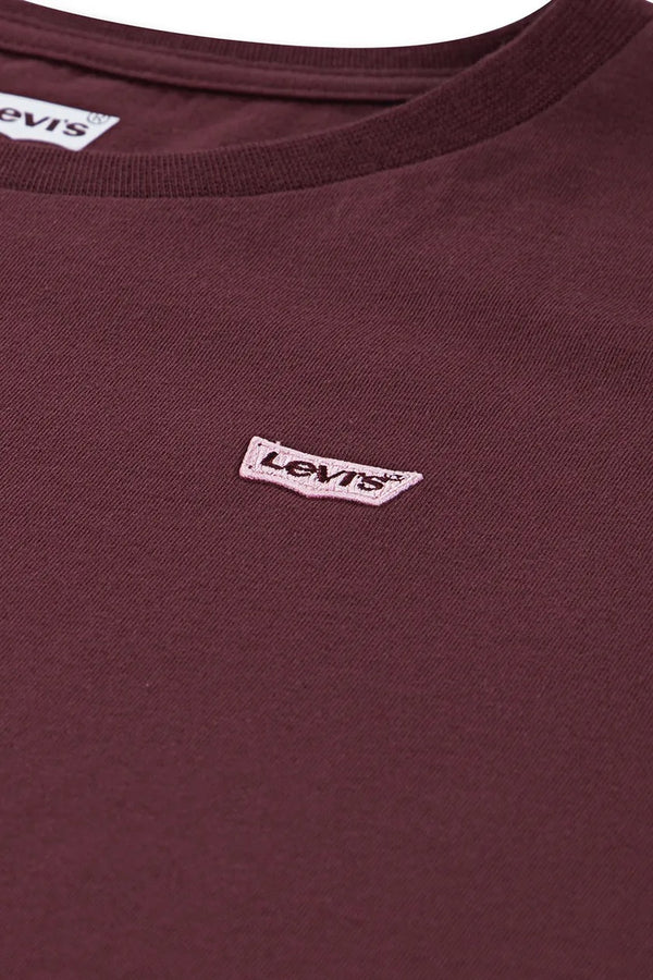 Levi's Girl's Lvg Batwing Chest Hit T-Shirt Rossa Bambina
