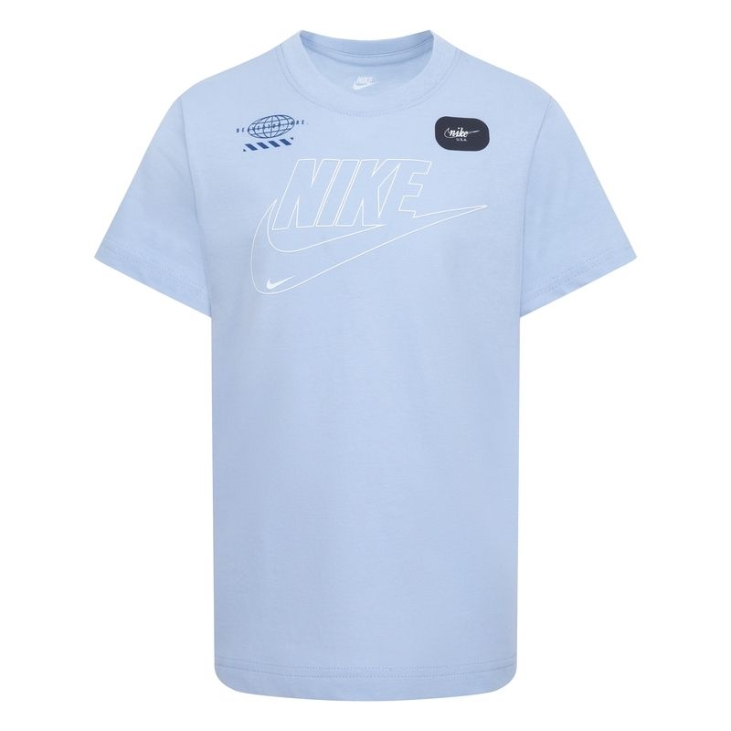 Nike Nursery Club Plus Futura T-Shirt Azzurra Bambino