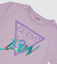 T-shirt Guess Icon Lilas Fille — immagine 2