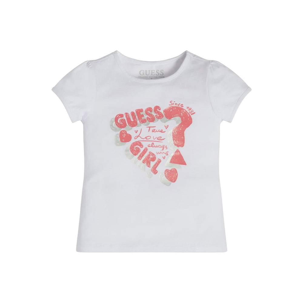 Guess Kids T-Shirt Bianca Rosa Bambina