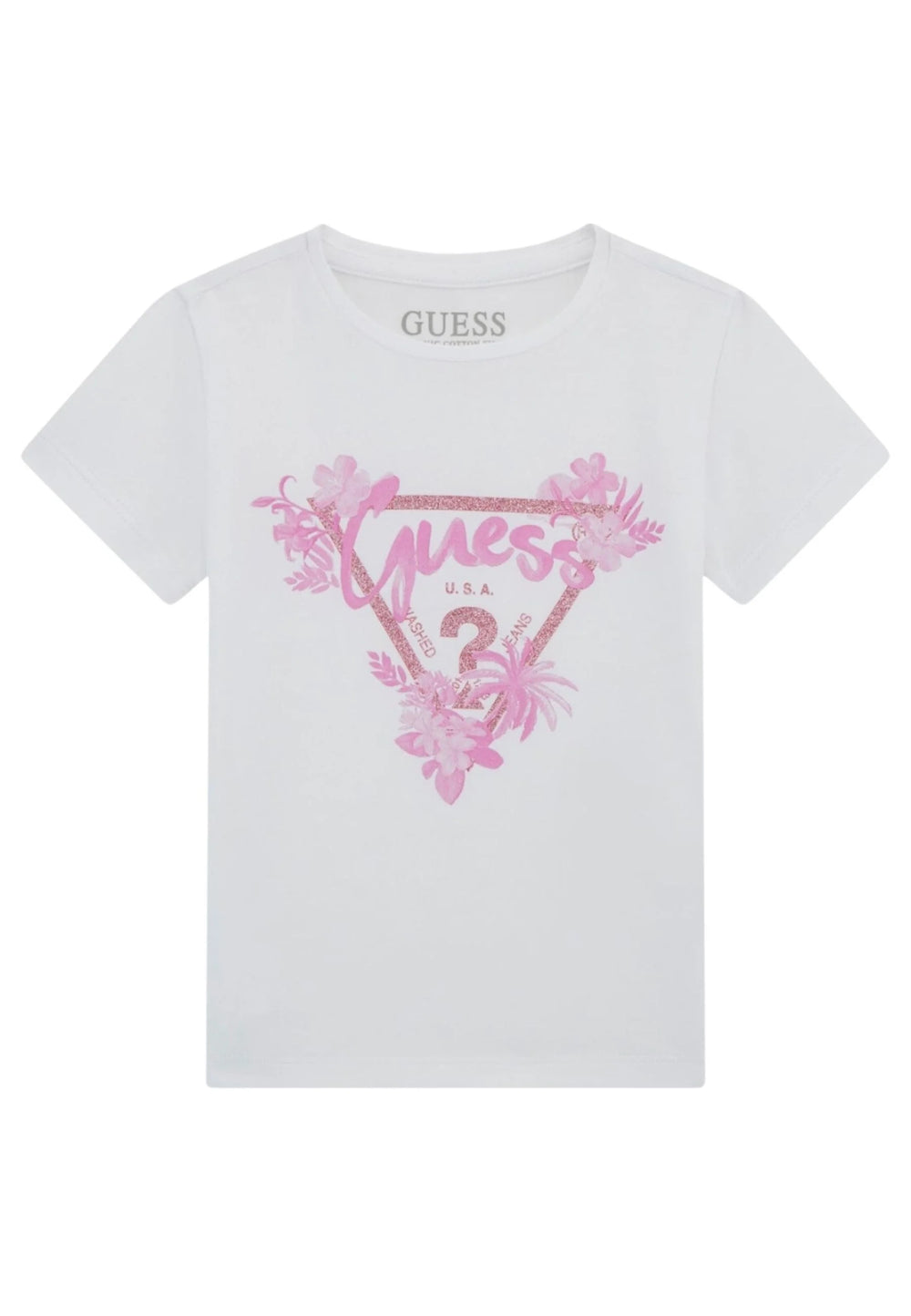 Guess Kids T-shirt Blanche Fille