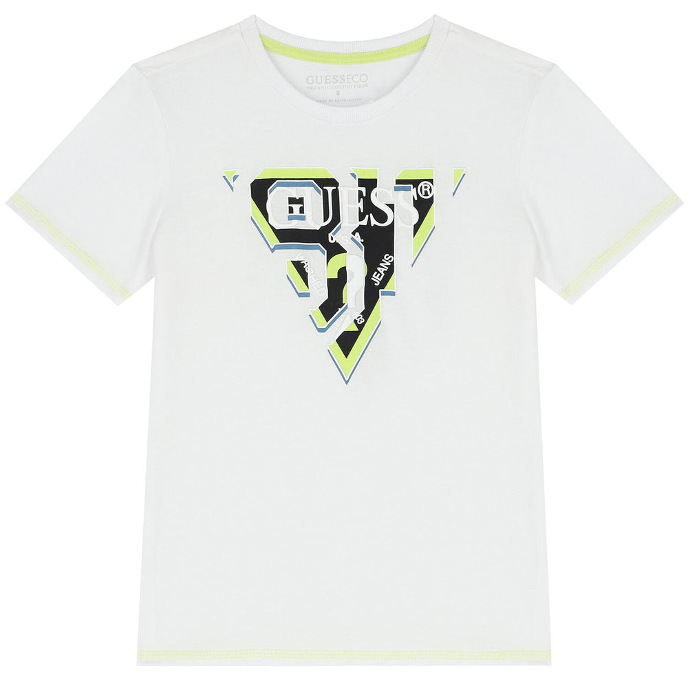 Guess Kids T-shirt Blanche Enfant