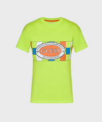 Guess Kids T-shirt Vert Fluo Enfant — immagine 1