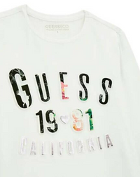 Guess Kids T-shirt manches longues blanc Enfant Fille — immagine 2