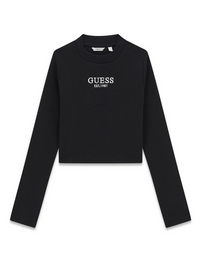 Guess T-shirt Manches Longues Noire Enfant — immagine 1