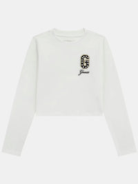 Guess Kids Maglia Maniche Lunghe Bianca Bambina — immagine 1