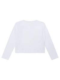 Guess Kids Maglia Maniche Lunghe Bianca  Bambine Ragazze — immagine 2