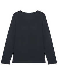 Guess Kids T-shirt Manches Longues Noire Filles — immagine 2
